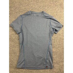 Sherpa Adventure Gear Shirt Mens Small Blue Short Sleeve Performance Tee Top